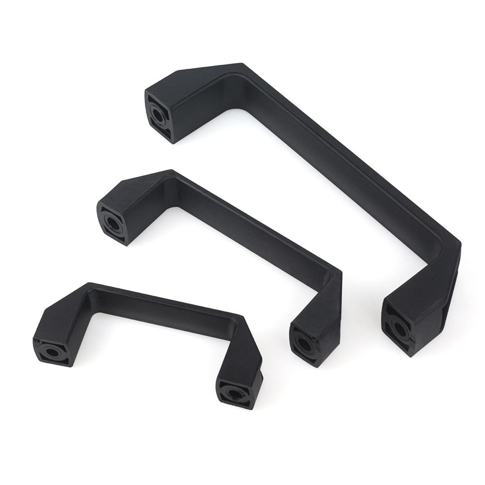 Furniture Hardware Factory - 4Pcs/Lot Plastic Nylon V Slot Black