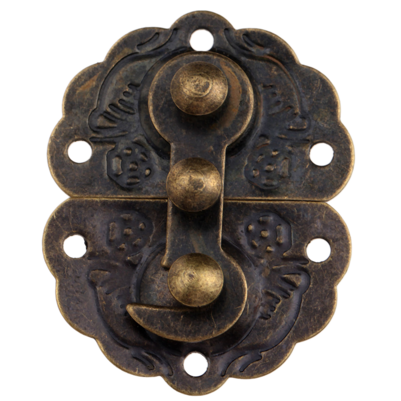 Furniture Hardware Manufacturers - 1pc Antique Bronze Box Latch Hasp