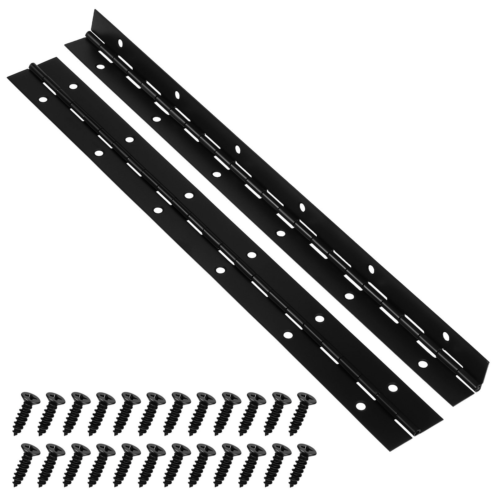 Piano Hinge Continuous - 2Pcs Black Iron Piano Hinge Heavy