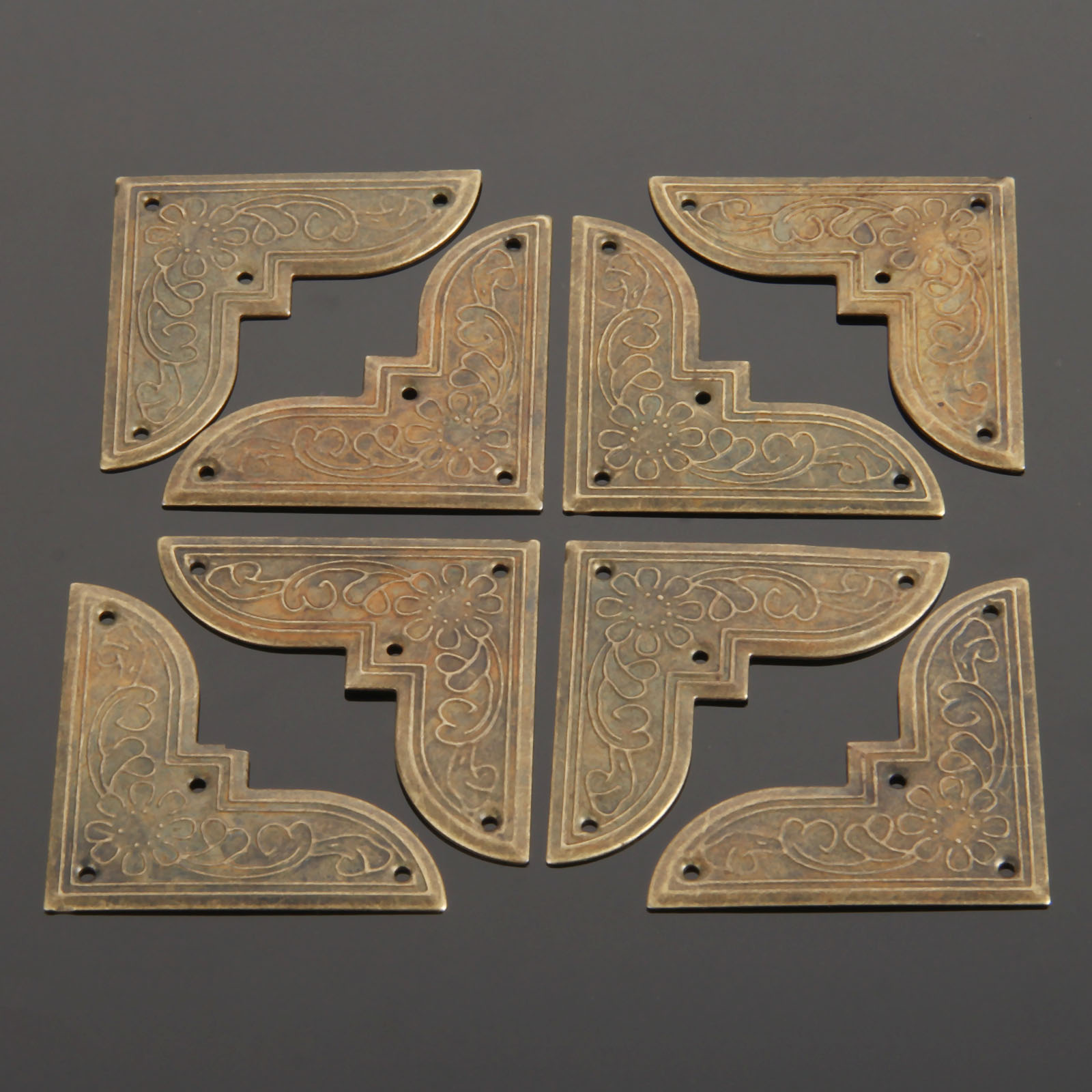 Furniture Hardware Wood - 40Pcs Iron Corner Bracket with 160pcs