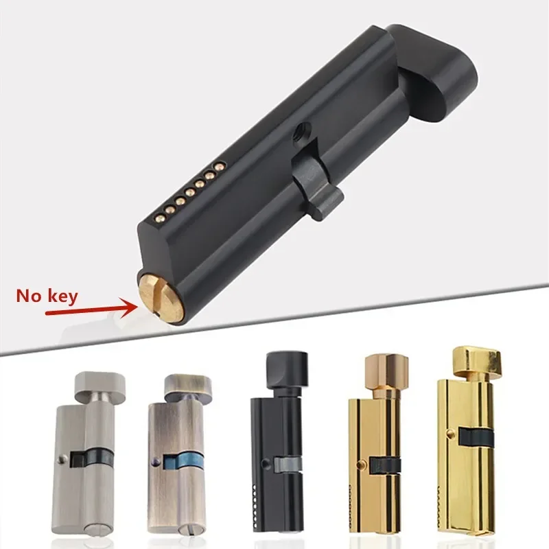 Furniture Hardware Wood - Indoor Solid Wood Door Brass Keyless