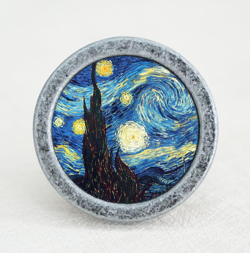 Starry Sky Dresser Knob Art Kn - огляд і ціна Unique Furniture Hardware Pulls