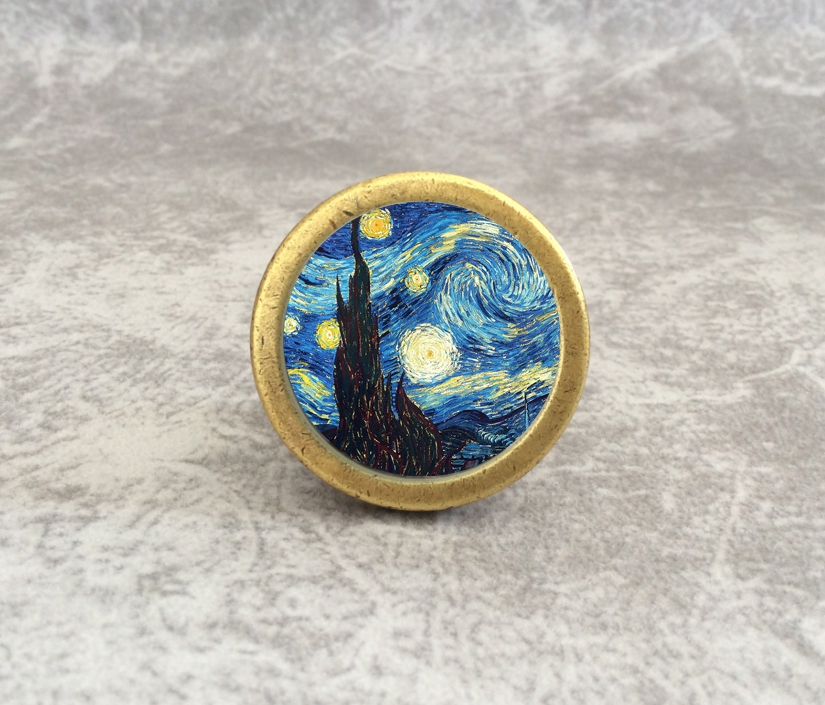 Starry Sky Dresser Knob Art Kn - огляд і ціна Unique Furniture Hardware Pulls