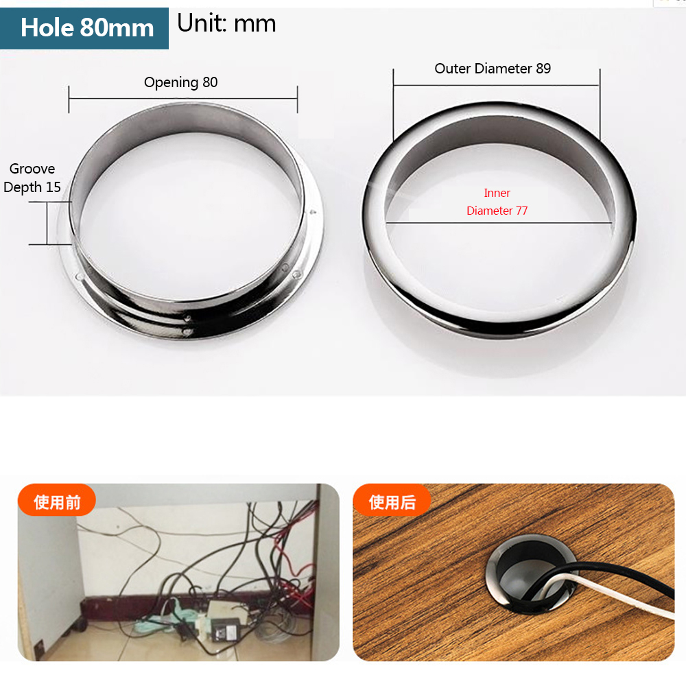 Wire Hole Cover Computer Table - огляд і ціна Furniture Hardware Outlet