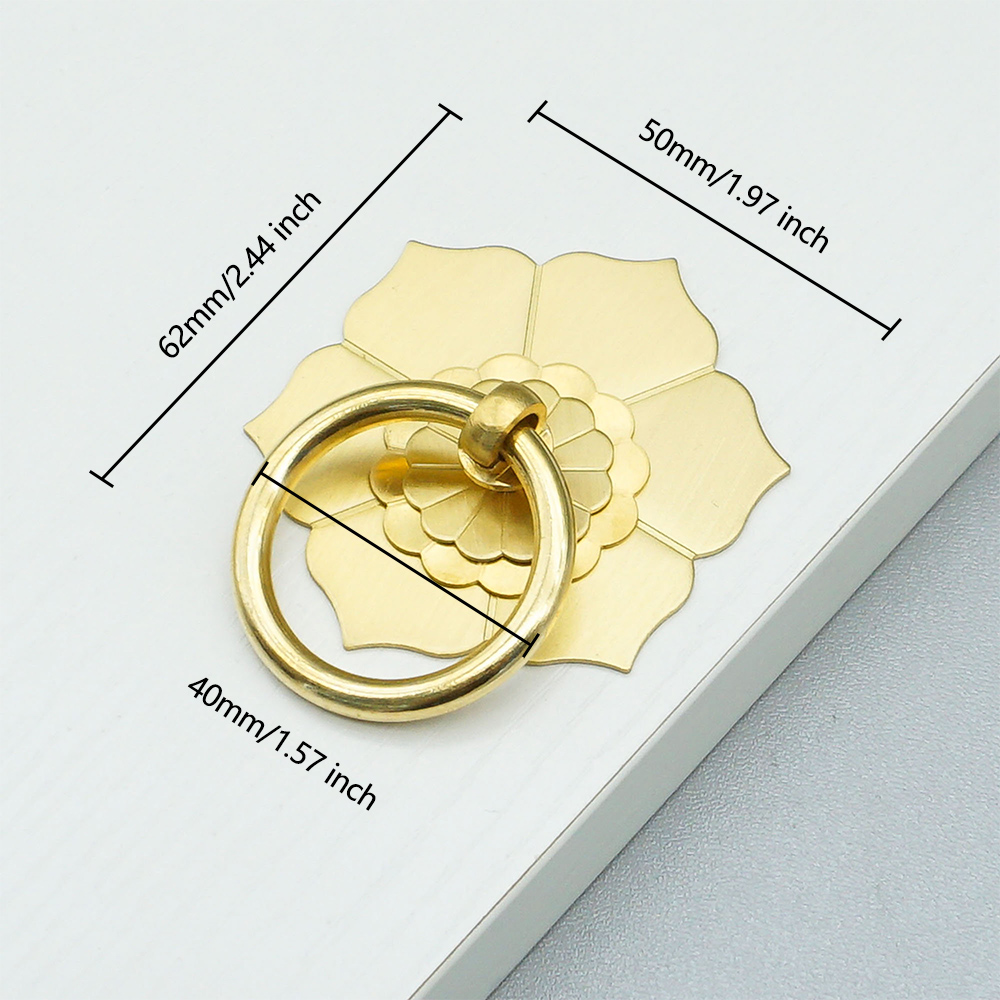 Floral Brass Cabinet Door Knob - огляд і ціна Unique Furniture Hardware Pulls