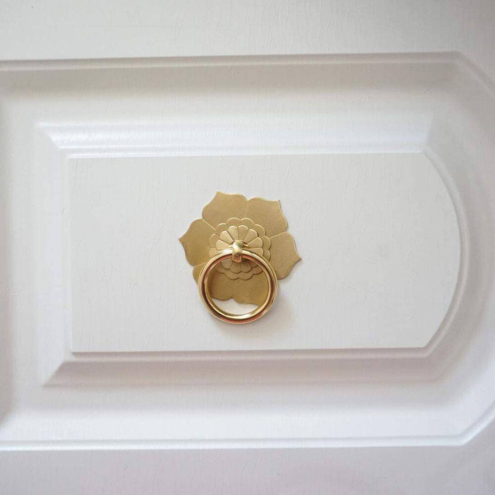 Floral Brass Cabinet Door Knob - огляд і ціна Unique Furniture Hardware Pulls
