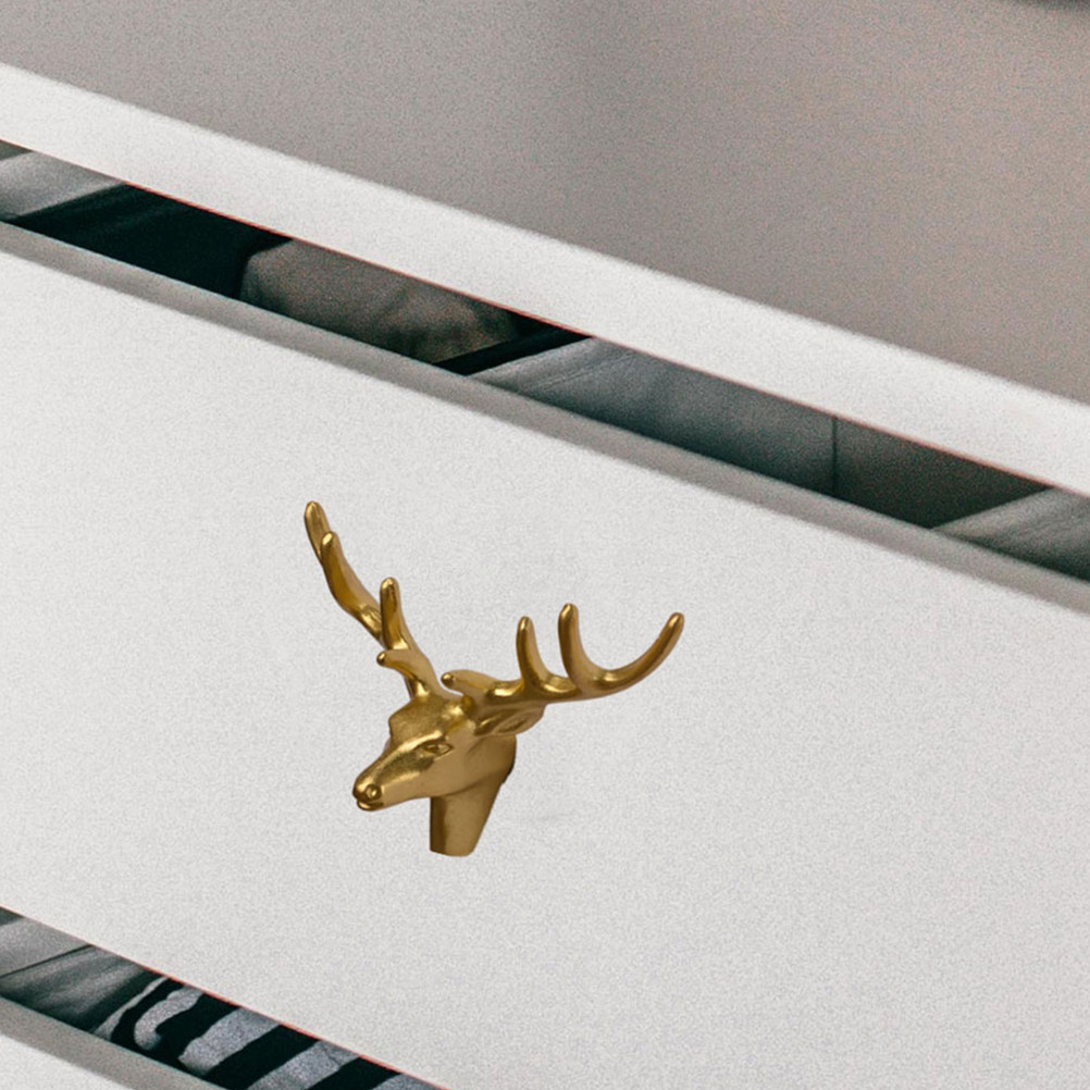 Brass Deer Pull Unique Cabinet - огляд і ціна Unique Furniture Hardware Pulls