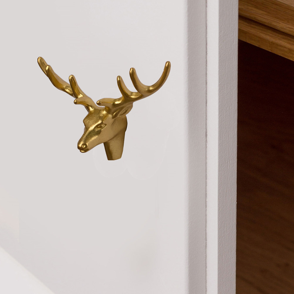 Brass Deer Pull Unique Cabinet - огляд і ціна Unique Furniture Hardware Pulls