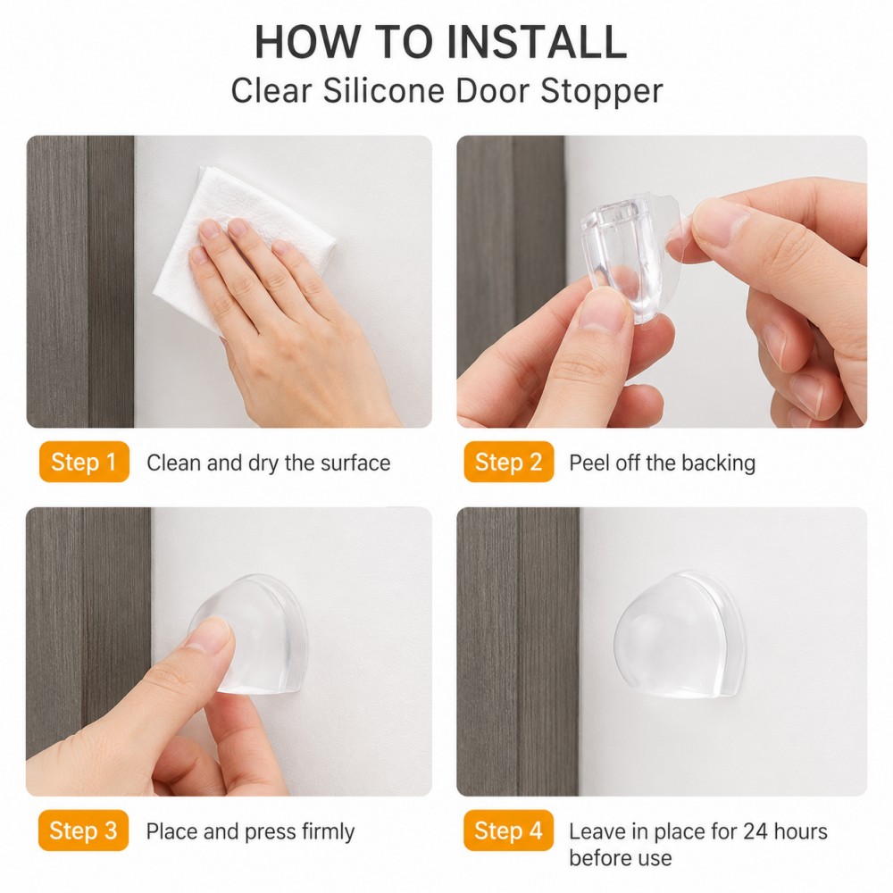 Transparent Silicone Doorstop  - огляд і ціна Furniture Hardware Factory