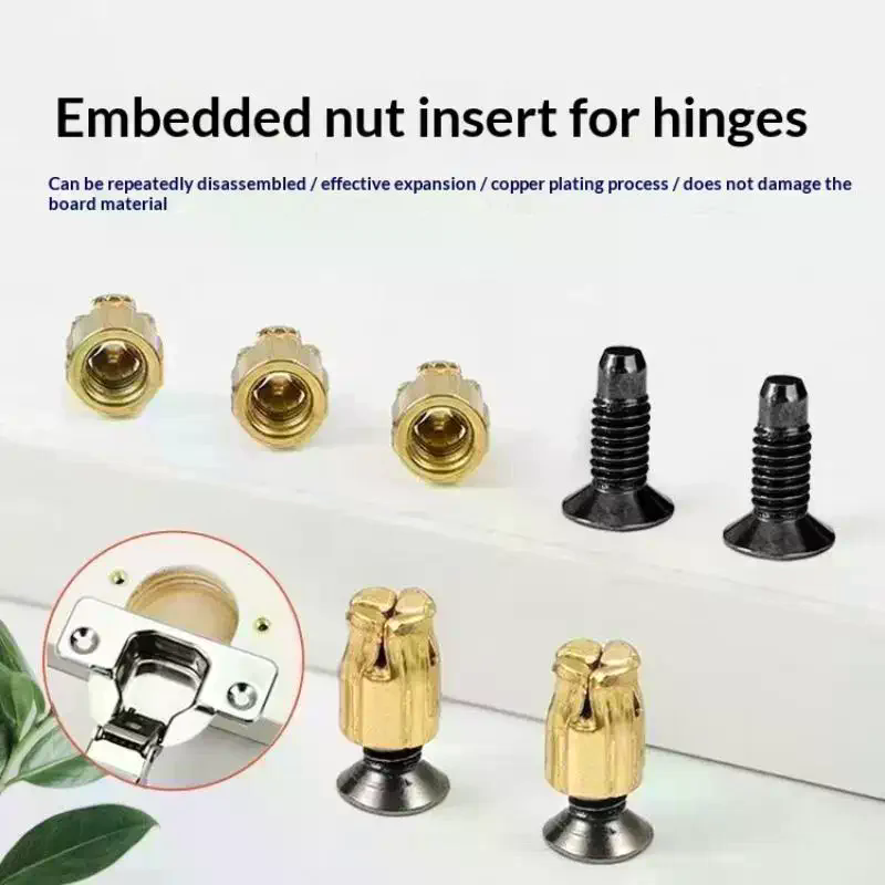 10Pcs Hinge Nut Screw Cabinet  - огляд і ціна Furniture Hardware Repair
