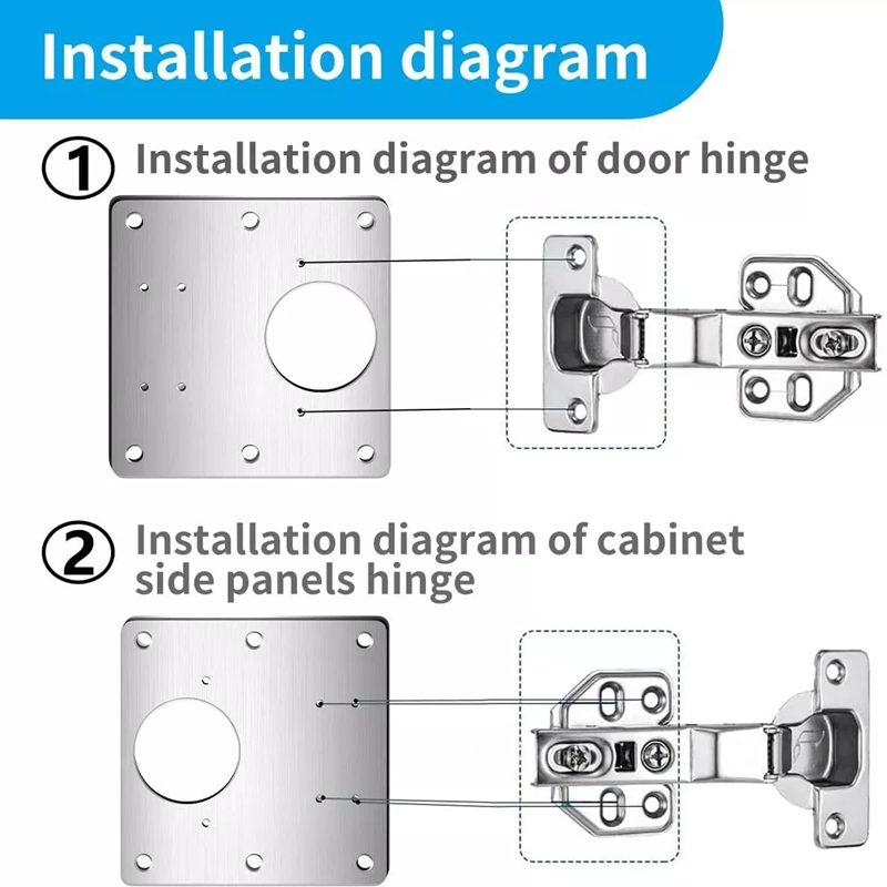 2/10Pcs Sets Hinge Repair Plat - огляд і ціна Furniture Hardware Repair