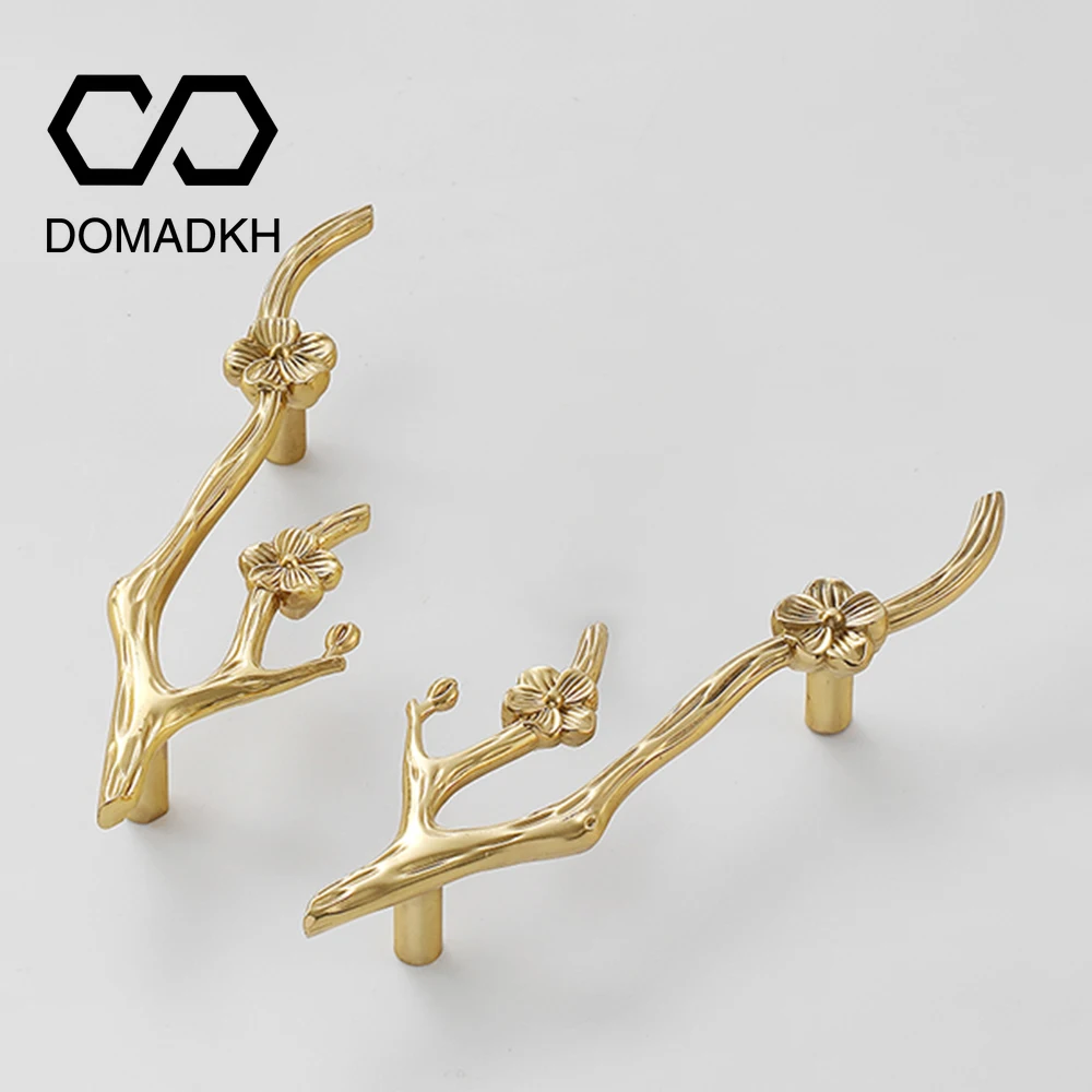 Flower Branch Brass Cabinet Do - огляд і ціна Unique Furniture Hardware Pulls