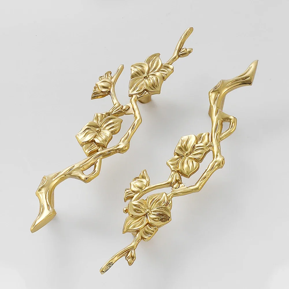 Flower Branch Brass Cabinet Do - огляд і ціна Unique Furniture Hardware Pulls