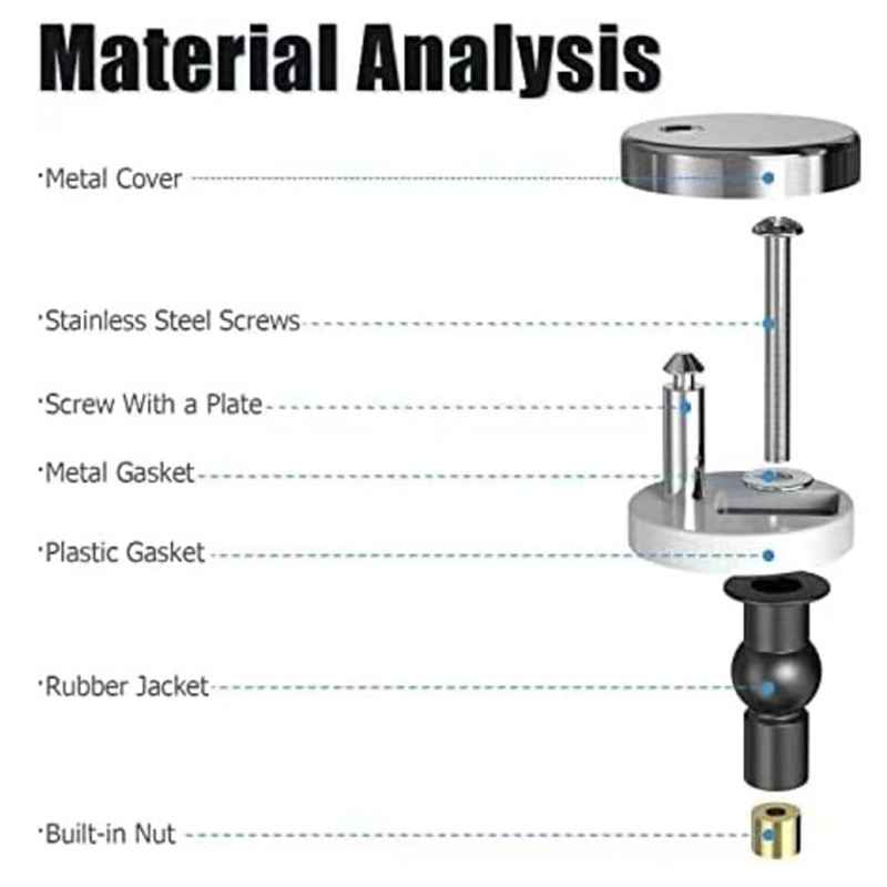 2Pcs Toilet Seat Top Fix Hinge - огляд і ціна Furniture Screw Type
