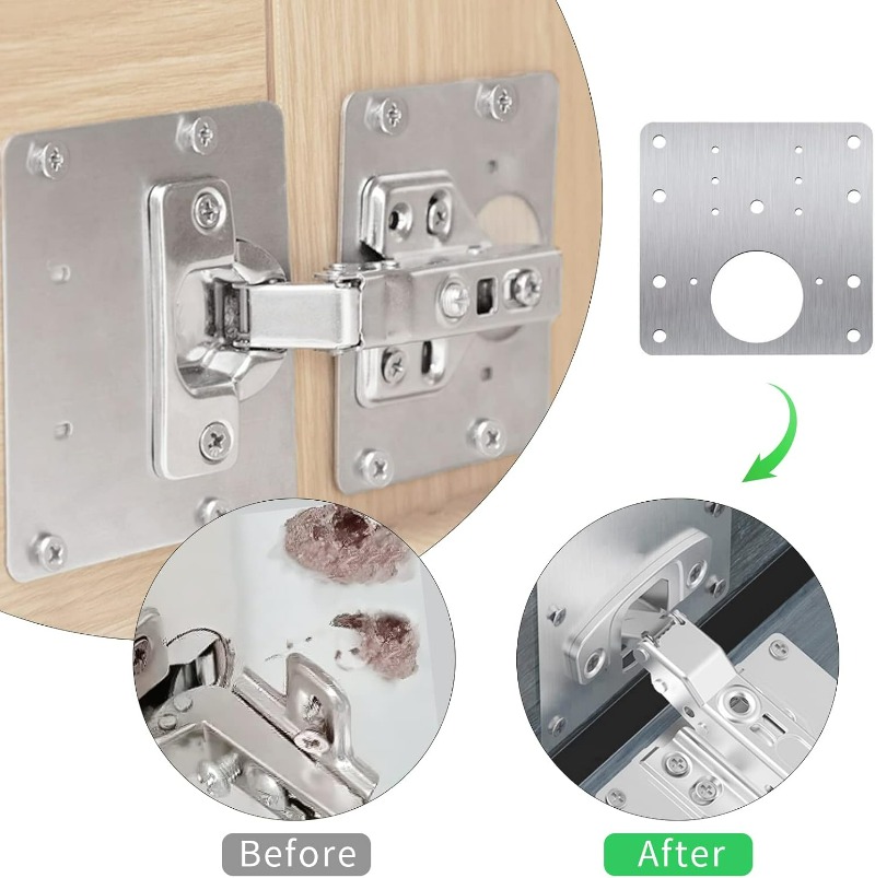 Cabinet Door Hinge Repair Plat - огляд і ціна Furniture Hardware Repair