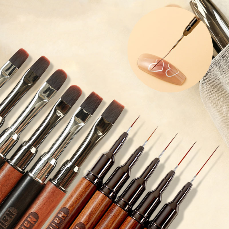 Nails Art Liner Brushes Wooden - огляд і ціна Furniture Hardware Nails
