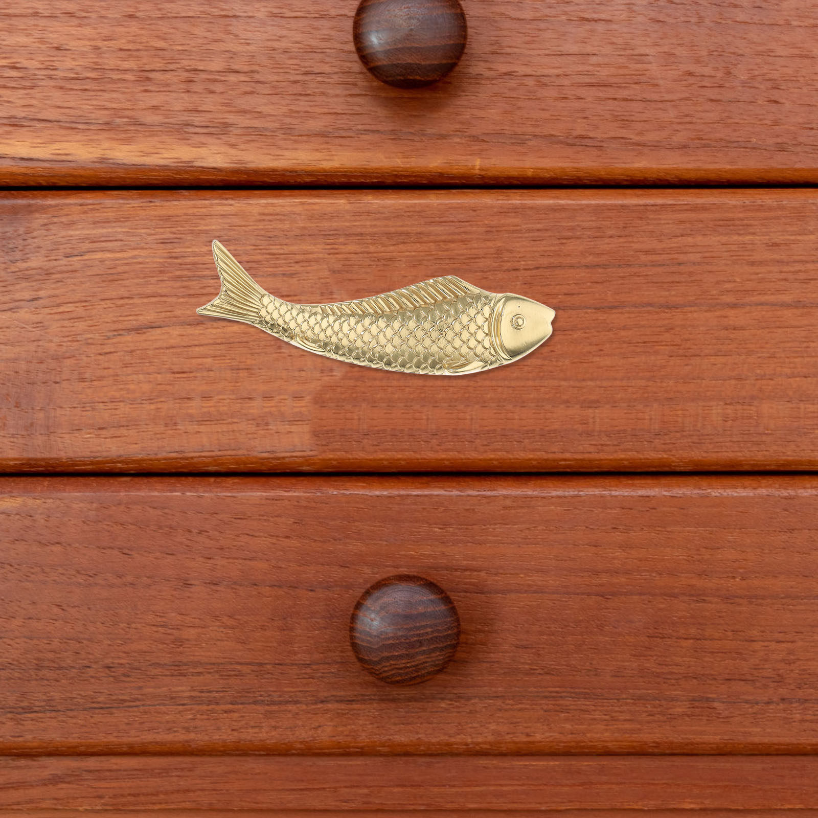 Fish Brass Cabinet Handles Dec - огляд і ціна Unique Furniture Hardware Pulls
