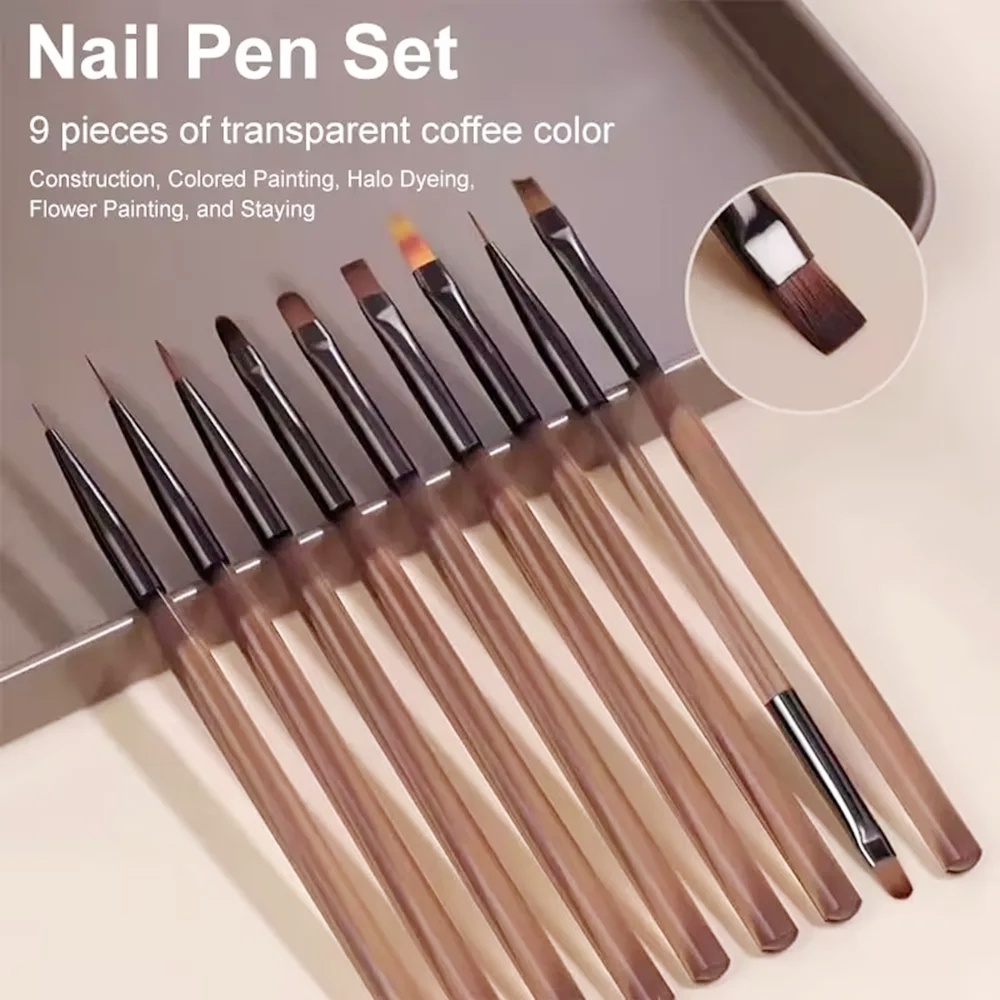 9PCS Nail Brush for Nail Art D - огляд і ціна Furniture Hardware Nails