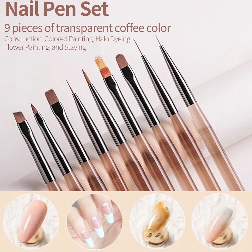 9PCS Nail Brush for Nail Art D - огляд і ціна Furniture Hardware Nails