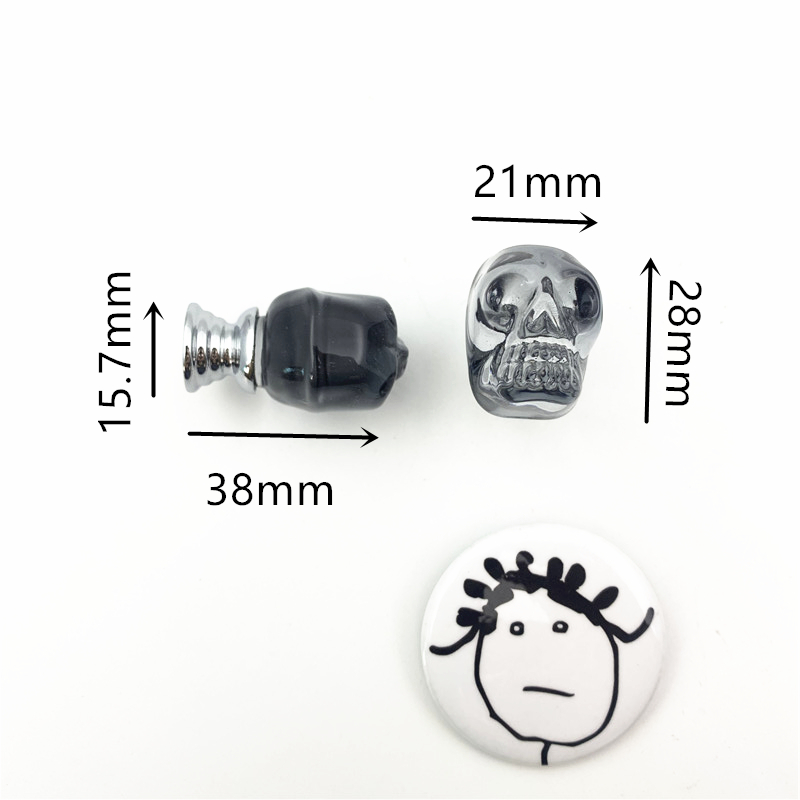 LCH  Clear Crystal Skull Shape - огляд і ціна Unique Furniture Hardware Pulls