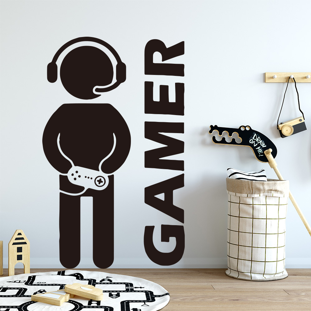 1pc Gamer Wall Art Decal For K - огляд і ціна Furniture Hardware Factory