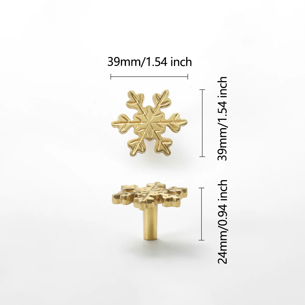 Snowflake Brass Cabinet Door K - огляд і ціна Unique Furniture Hardware Pulls
