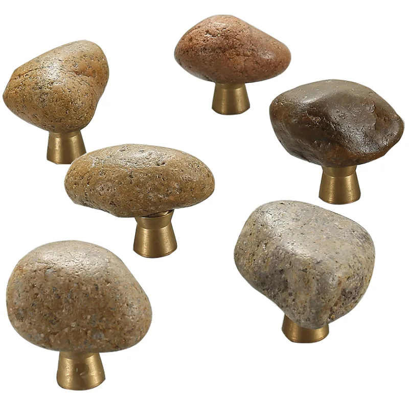 1 Pc Unique Natural Stone + Zi - огляд і ціна Unique Furniture Hardware Pulls