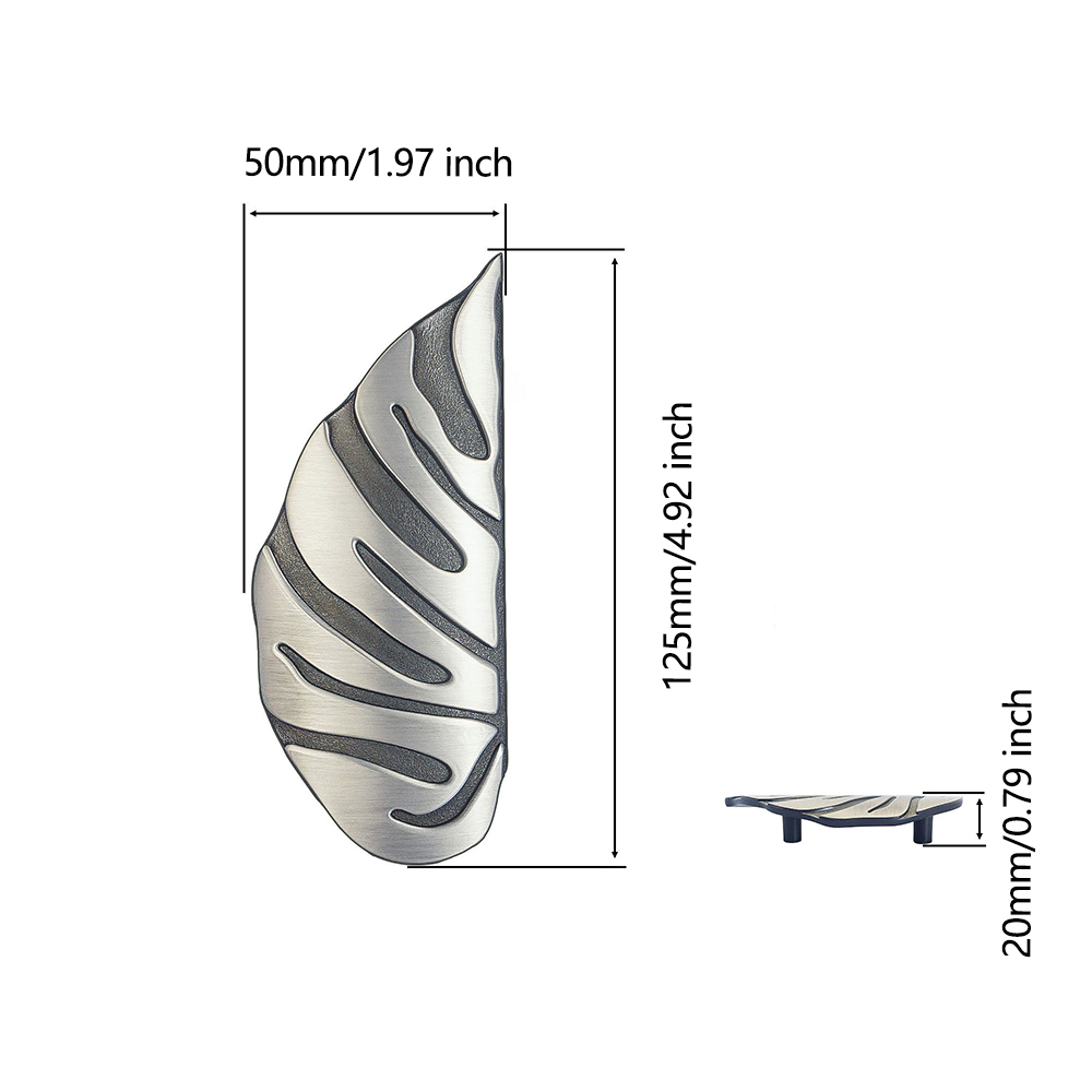 Zinc Alloy Monstera Leaf Cabin - огляд і ціна Unique Furniture Hardware Pulls